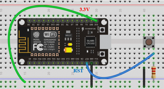 ESP8266 External Wake up schematic