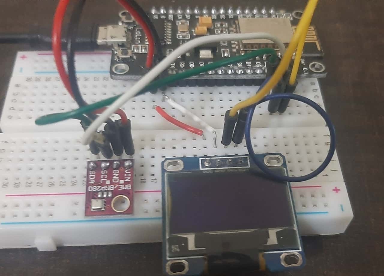 BME280 with ESP8266 NodeMCU and OLED