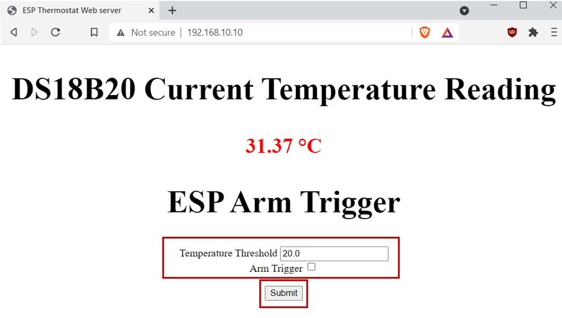 ESP32 & ESP8266 thermostat web server demo5