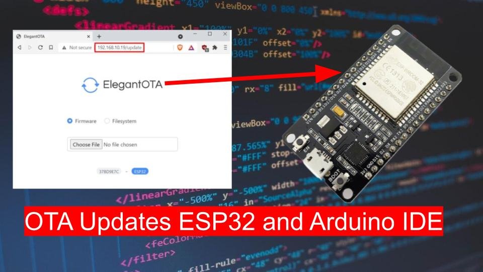 ESP32 OTA updates AsyncElegantOTA using Arduino IDE