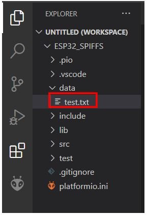 VS Code SPIFFS 3
