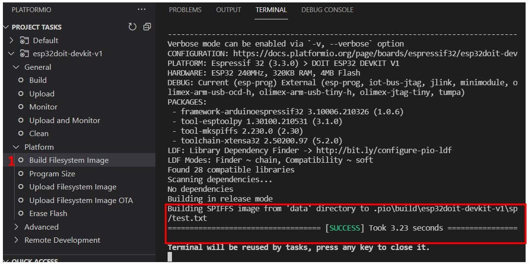 VS Code SPIFFS 8