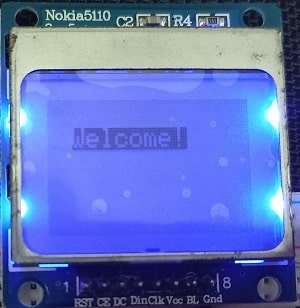 Arduino Nokia 5110 LCD display inverted text
