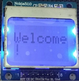 Arduino Nokia 5110 LCD display scaling text