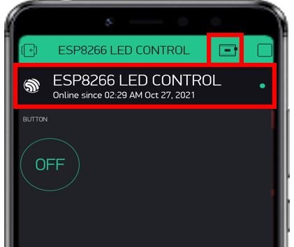 ESP8266 Blynk app demo pic2