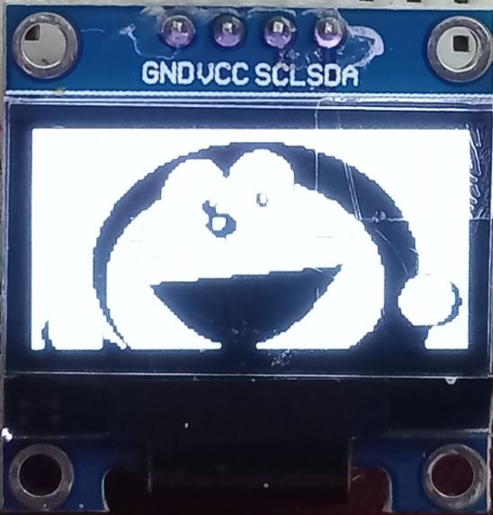 OLED Display Monochrome Bitmap Image