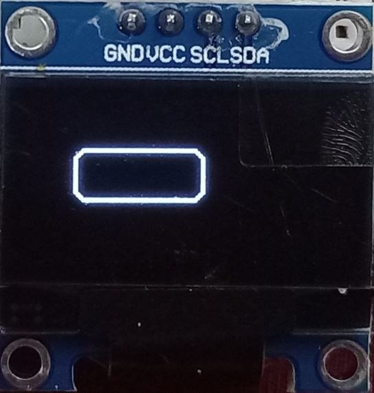 OLED Display Unfilled Rounded Rectangle