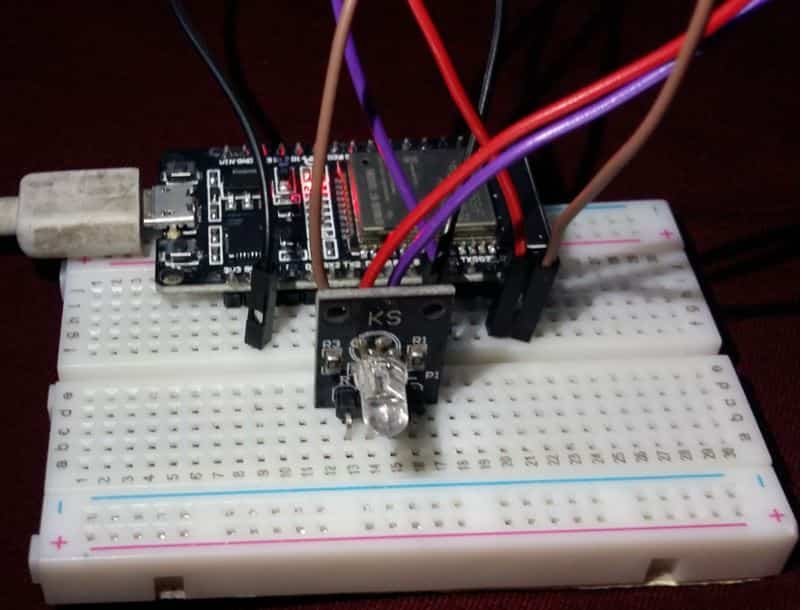 ESP32 control RGB LED from a web page