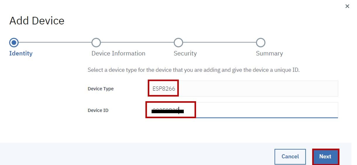 IBM Cloud platform add ESP8266 device pic1