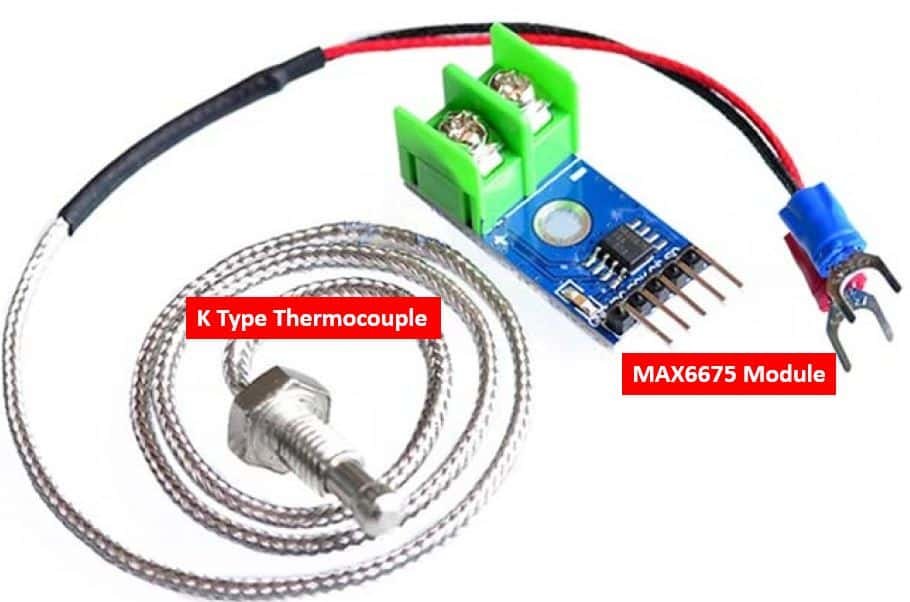 Module Capteur De Température MAX6675 Avec Thermocouple Type K - Plage 0°C à 1024°C, Interface SPI