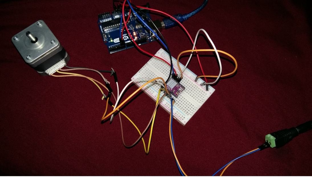 DRV8825 with Arduino and stepper motor hardware