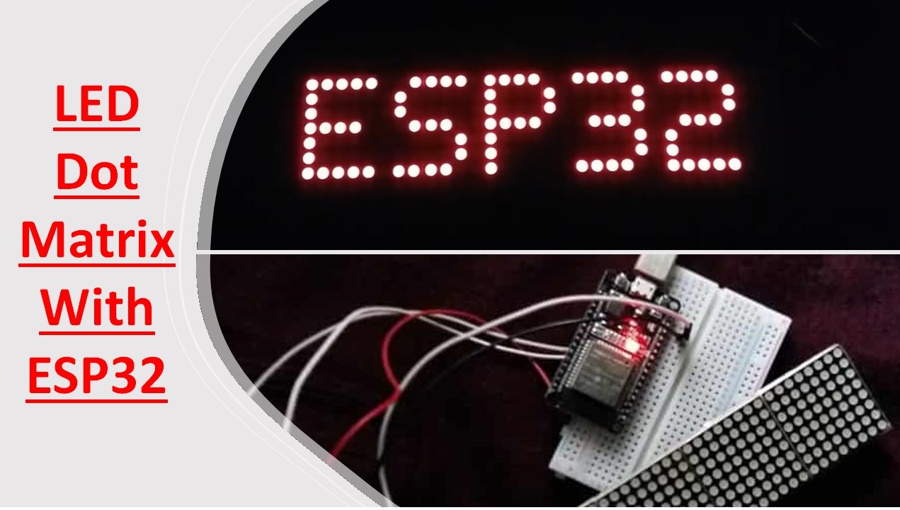 LED Dot Matrix Display with ESP32 and MAX7219