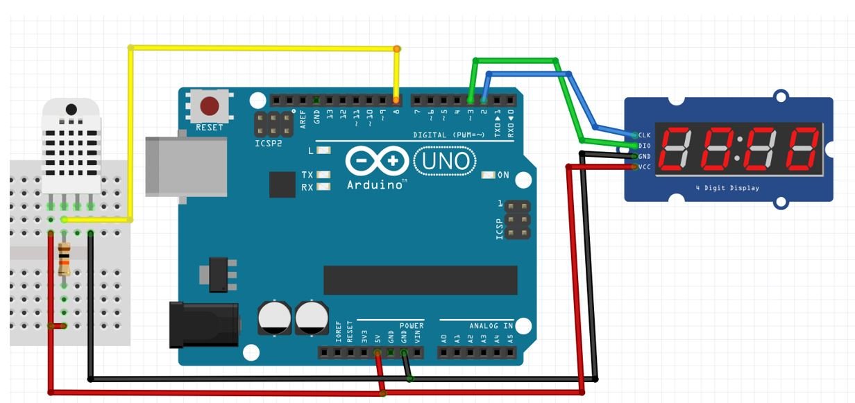 Arduino Nano - TM1637 4-Digit 7-Segment Display