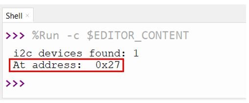 I2C LCD address MicroPython