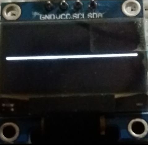 Raspberry Pi Pico OLED in MicroPython horizontal line