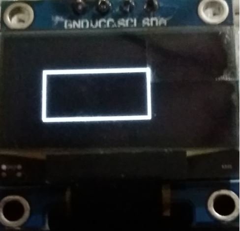 Raspberry Pi Pico OLED in MicroPython unfilled rectangle