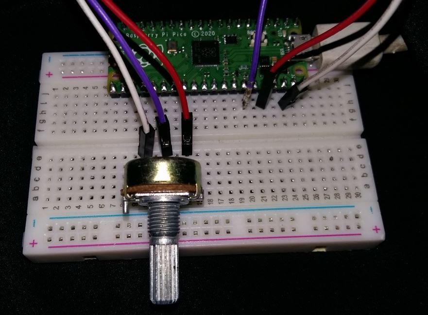 Raspberry Pi Pico with Potentiometer