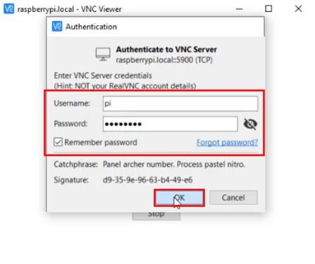 VNC Viewer authentication