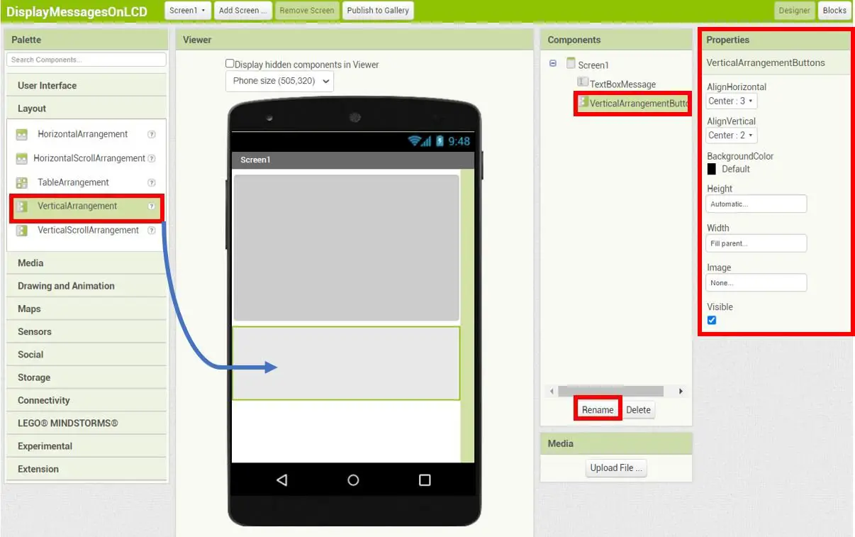 MIT APP Inventor Display messages 4