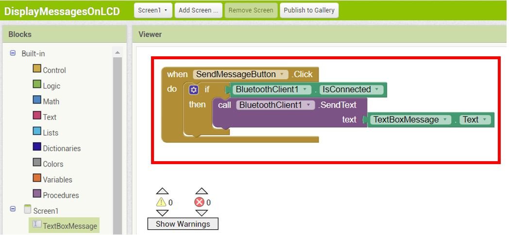 MIT APP Inventor Display messages blocks 3