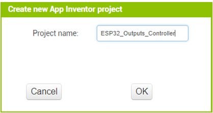 MIT APP Inventor ESP32 Outputs Controller Design 1