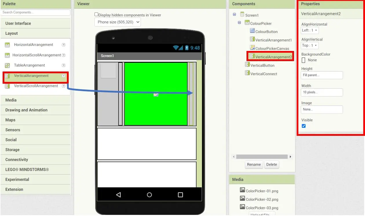 MIT APP Inventor RGB LED Control 10