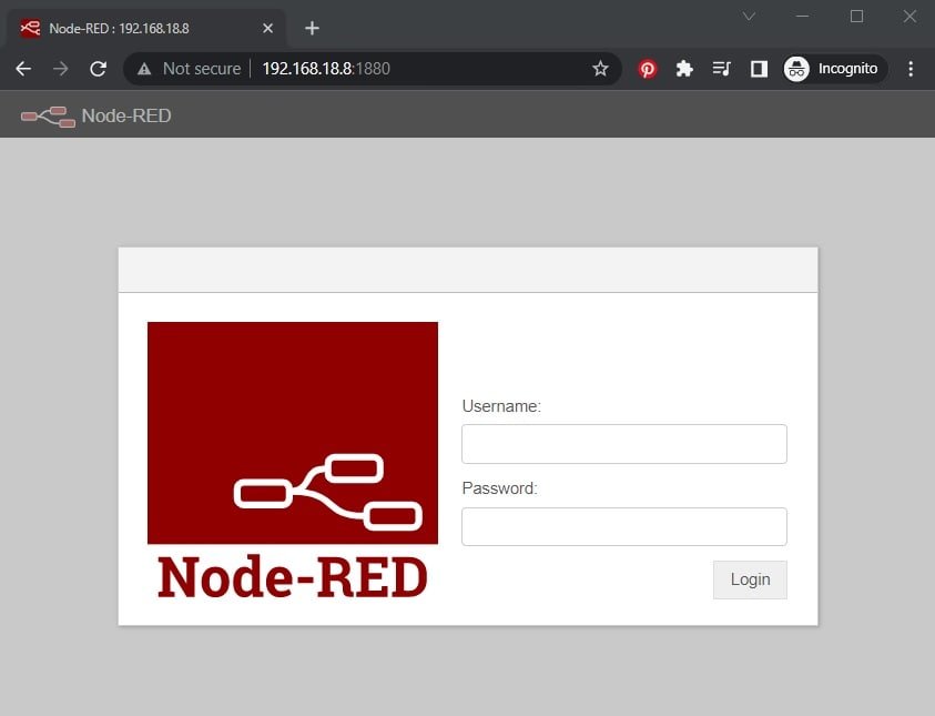 access Node-RED on raspberry pi