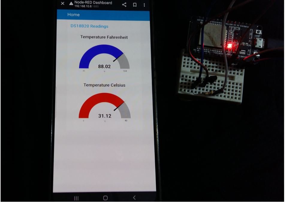 ESP32 and ESP8266 MQTT DS18B20 Publish and Subscribe Project