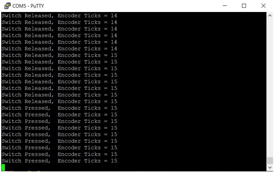 STM32 Blue Pill Timer Encoder Mode Terminal