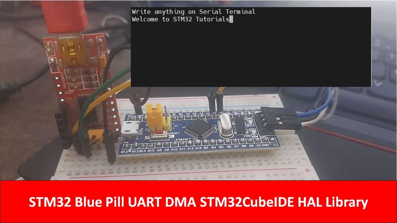 Stm32 Blue Pill Uart Dma With Stm32cubeide Hal Libraries 49 Off 2540