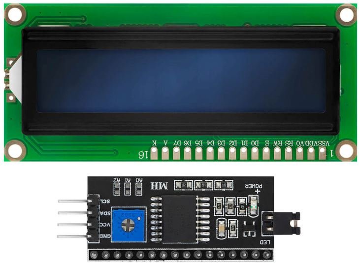 I2C LCD Pinout