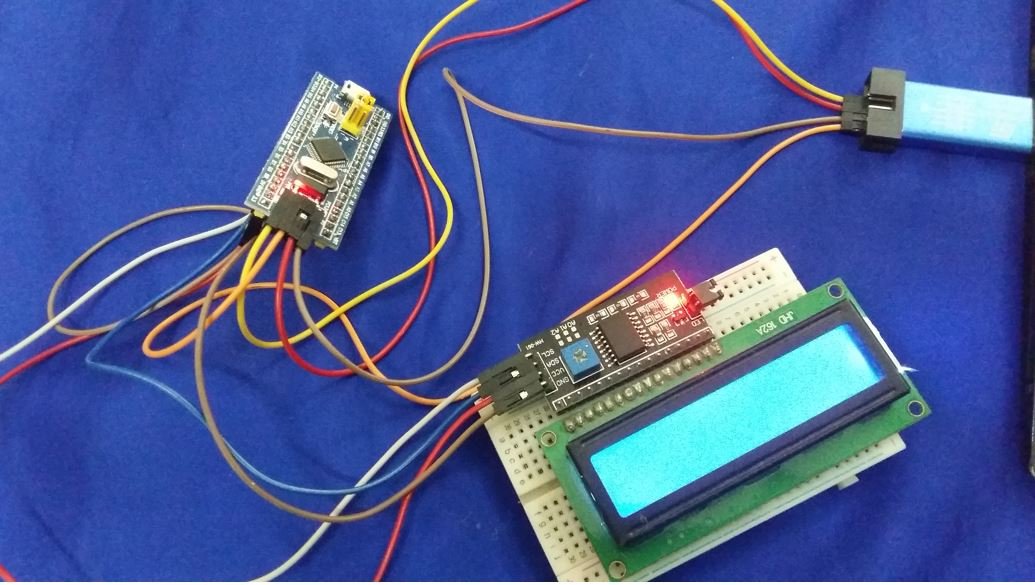 STM32 Blue Pill with I2C LCD hardware