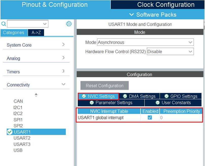 STM32 HC-05 Bluetooth Module Configure UART global interrupt