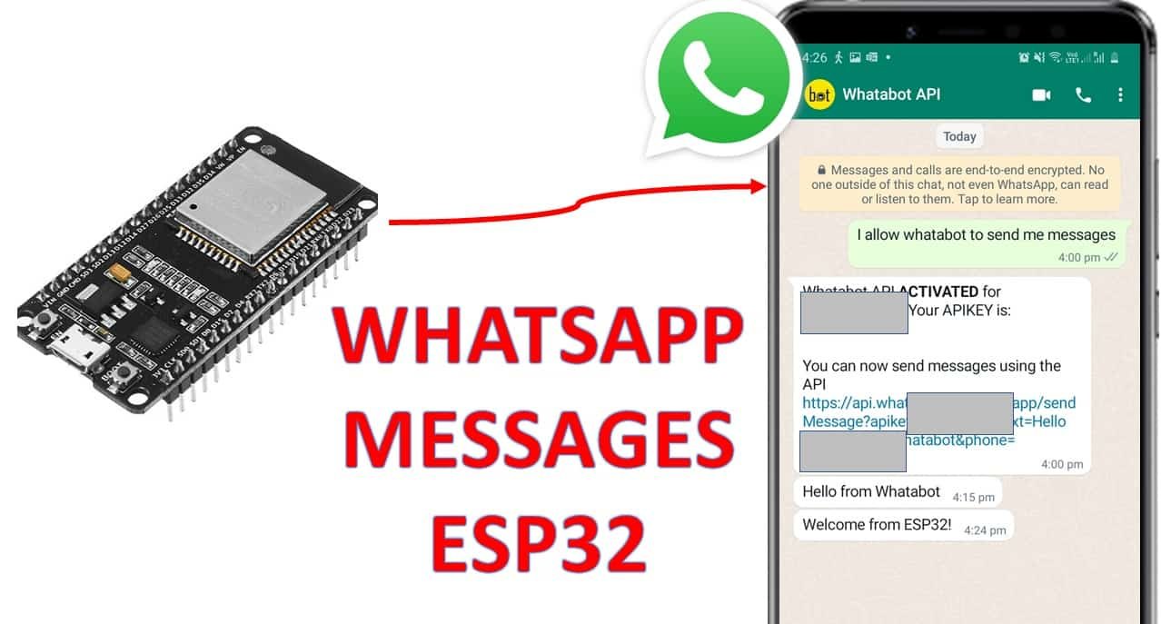 ESP32 Send WhatsApp messages to your account