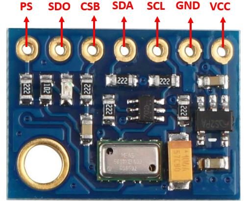 MS5611 sensor module Pinout