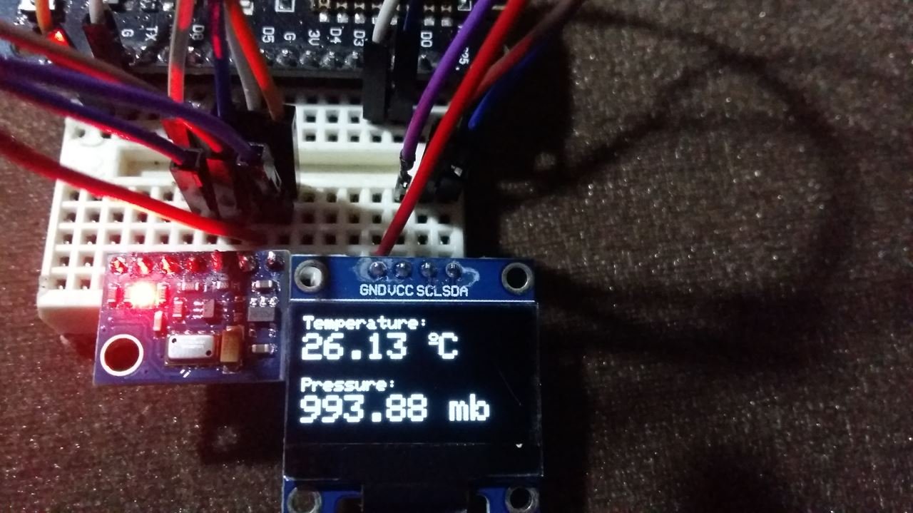 MS5611 with ESP8266 and OLED