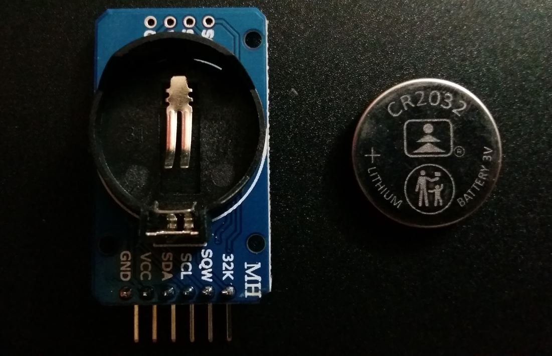 DS3231 RTC Module backside