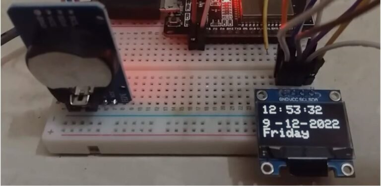 Esp Real Time Clock Rtc Using Ds And Display On Oled