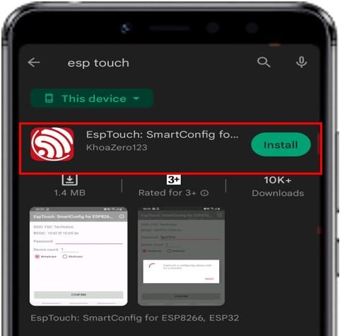 Install ESP Touch SmartConfig App for ESP32 and ESP8266