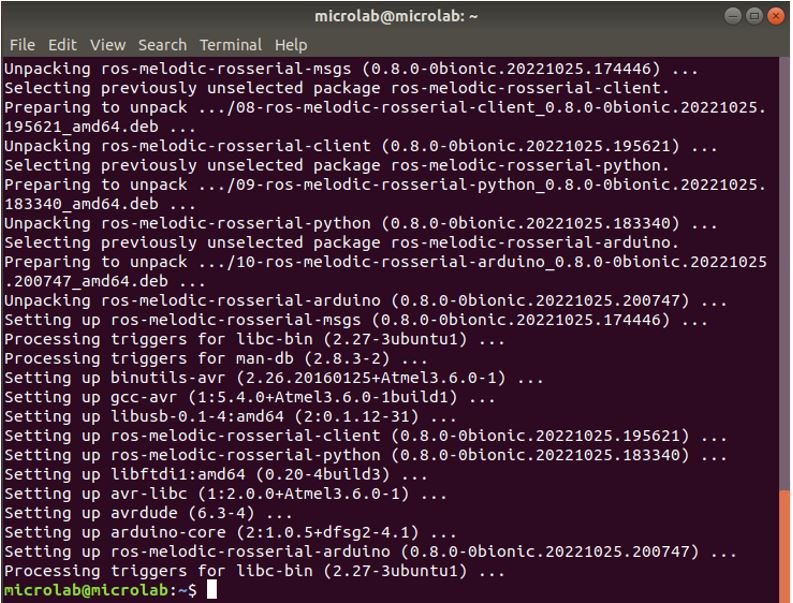 Install Rosserial Packages on Linux machine 2