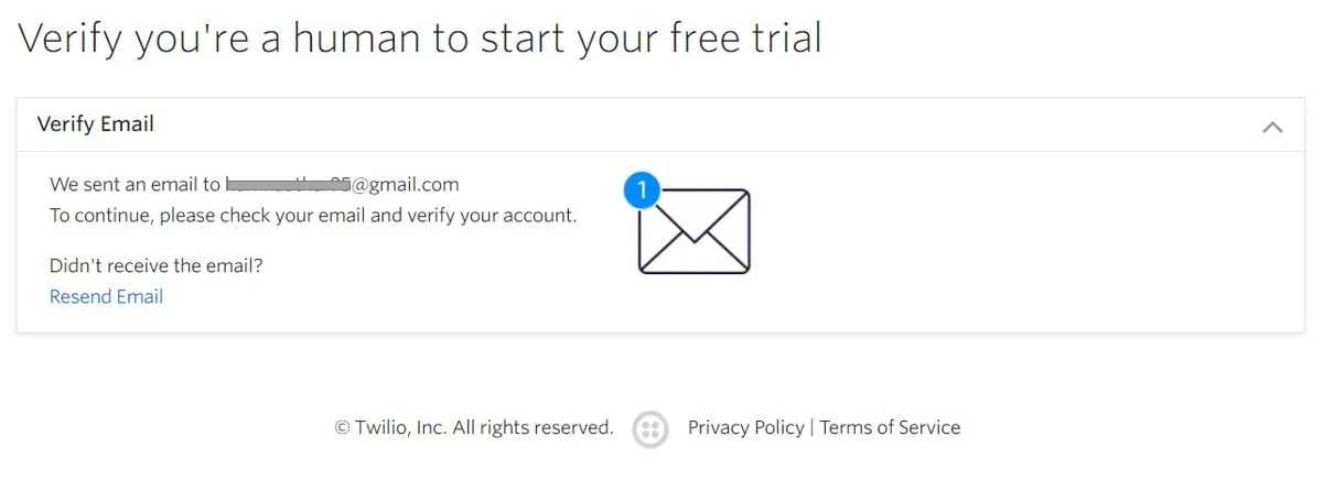 Twilio Verify your Account 1