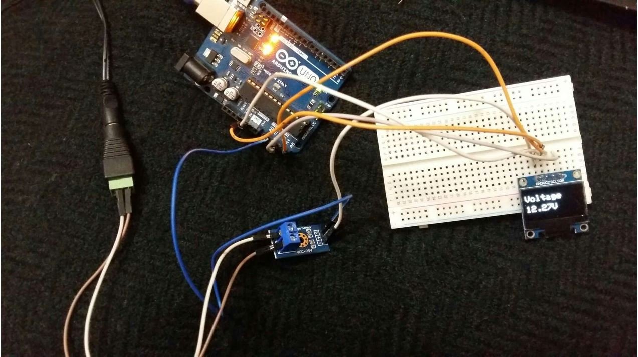 Voltage Sensor Module with Arduino