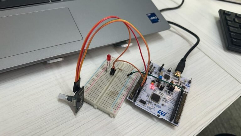 STM32 Nucleo Timer Encoder Mode With Rotary Encoder Example