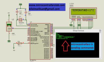 Wireless Temperature Sensor using GSM and Microcontroller