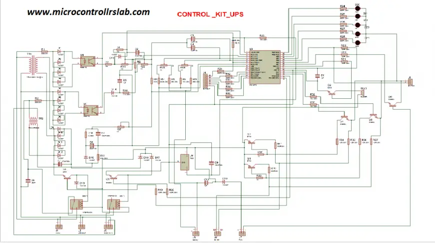 UPS Uninterruptible Power Supply Circuit Diagram