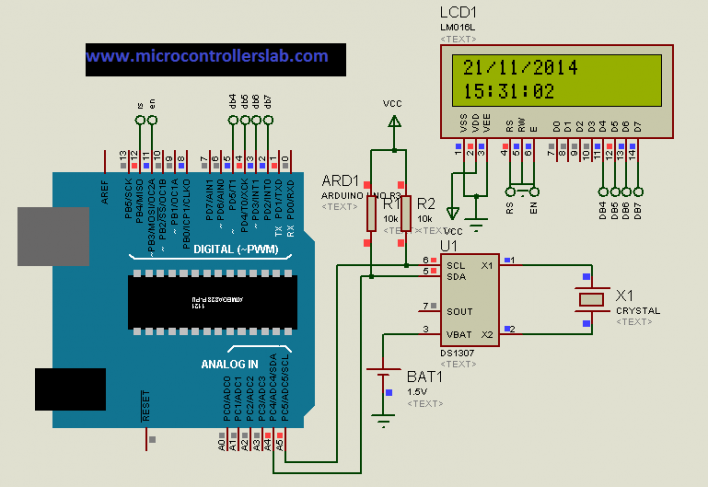 Interface Ds1307 Rtc Module With Arduino Display Datetime On Oled 0878