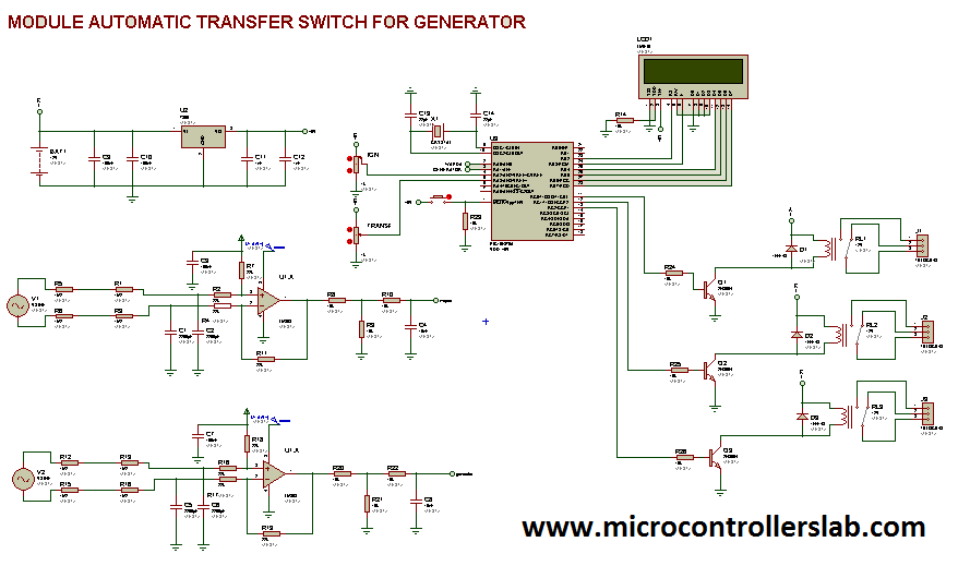 Automatic transfer switch using pic microcontroller