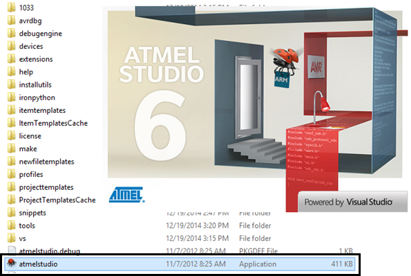 OPEN ATMEL STUDIO