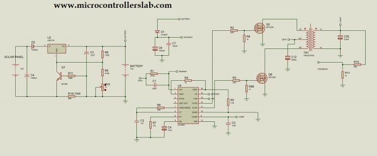 circuit diagram of solar inverter using sg3523