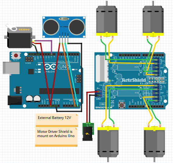 arduino avoidance robot